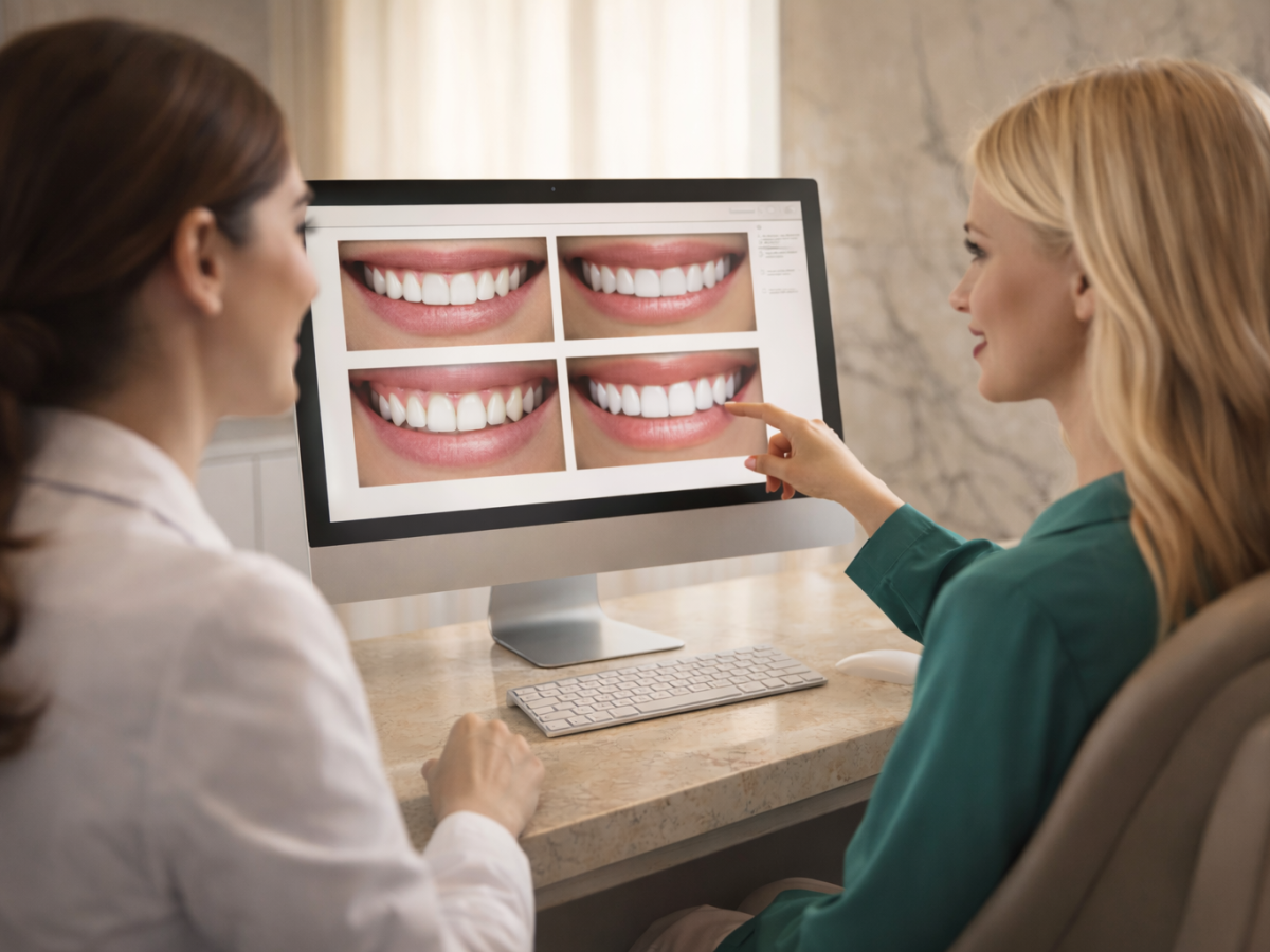 smile design Colombia digital smile simulation cosmetic dentistry